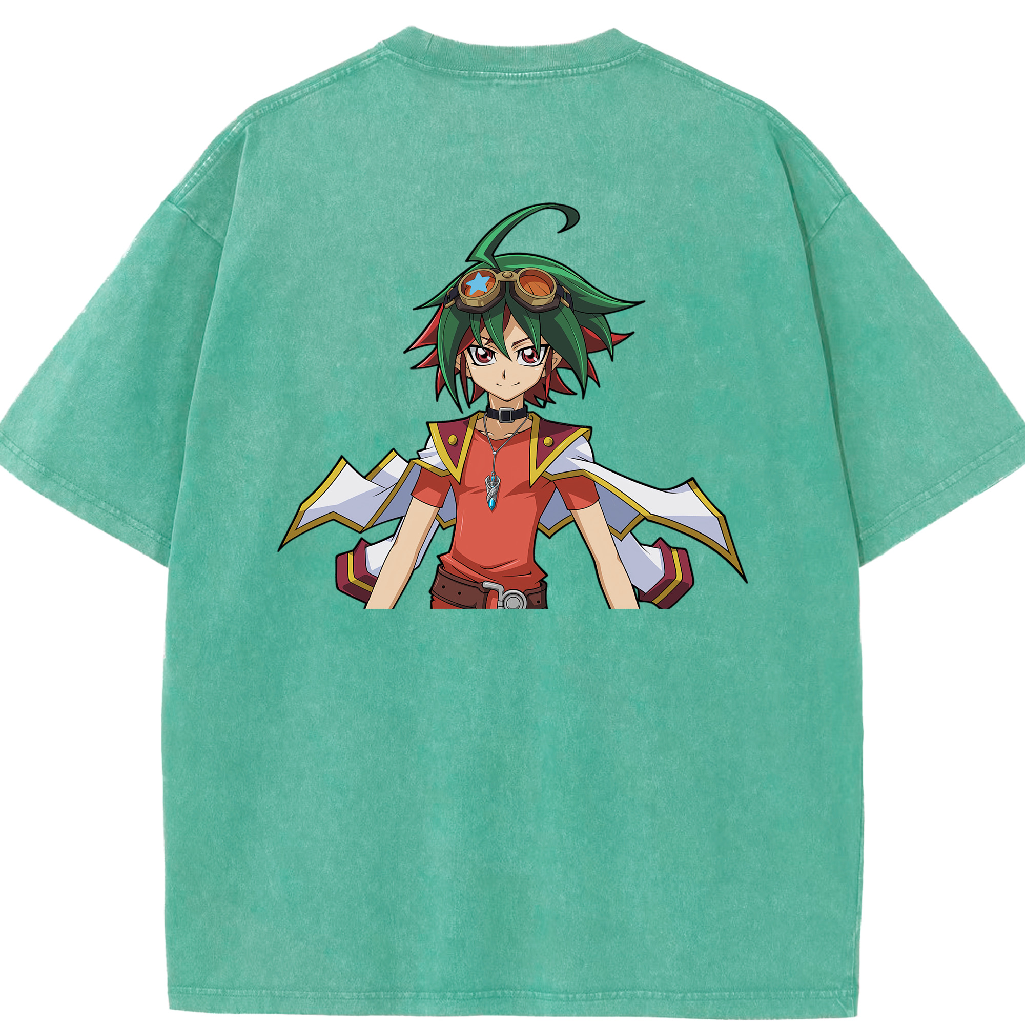 （画像用） 遊☆戯☆王 Yu-Gi-Oh! 綿100% ヴィンテージ風 半袖Tシャツ（背面プリント）